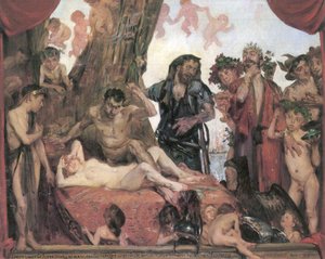 Das homerische Gelächter door Lovis Corinth